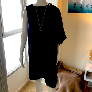 Ted Baker Black Off Shoulder Dress Sz 1 (US6) NEW